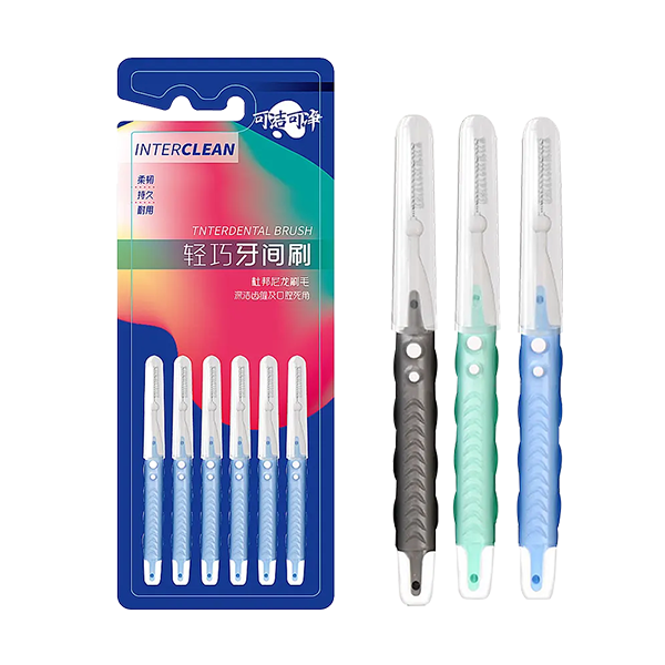 DuPont nylon sörték rugalmas, tartós interdentális kefe